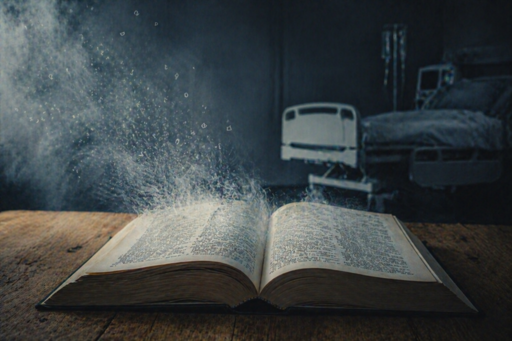 Mots qui s'effacent pour masquer la réalité de la fin de vie.