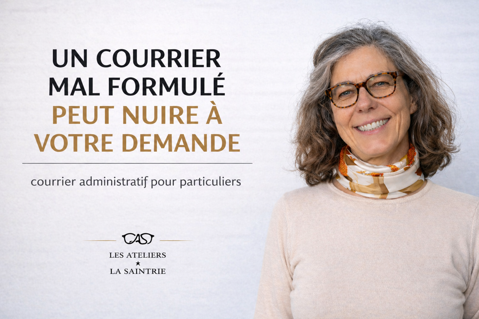 Visuel de service pour la rédaction d’un courrier administratif pour particuliers